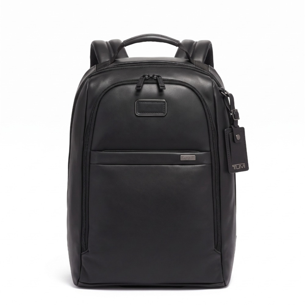 Leather Work Rucksack - Luxury Men Leather Backpack Business 14