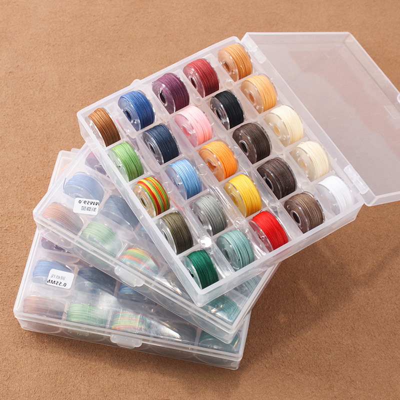 Leatherwork Thread - 0.45/0.55/0.65mm Round Wax Thread Polyester Thread