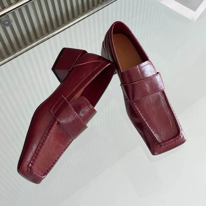 Women Square Toe Chunky Heel D - огляд і ціна Leatherwork Designs