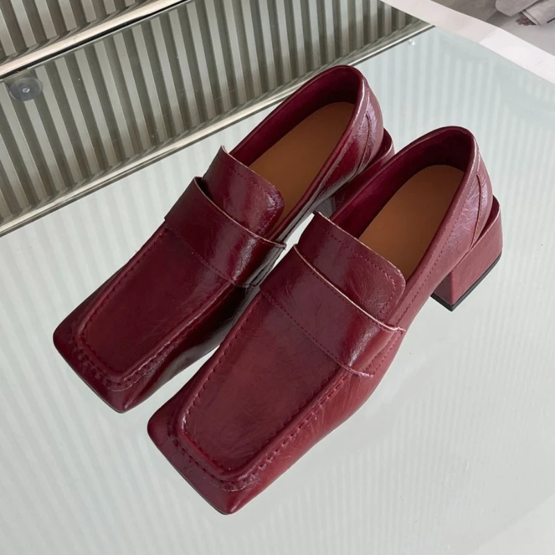 Women Square Toe Chunky Heel D - огляд і ціна Leatherwork Designs