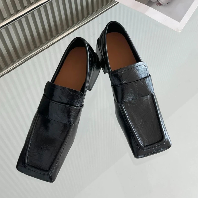Women Square Toe Chunky Heel D - огляд і ціна Leatherwork Designs