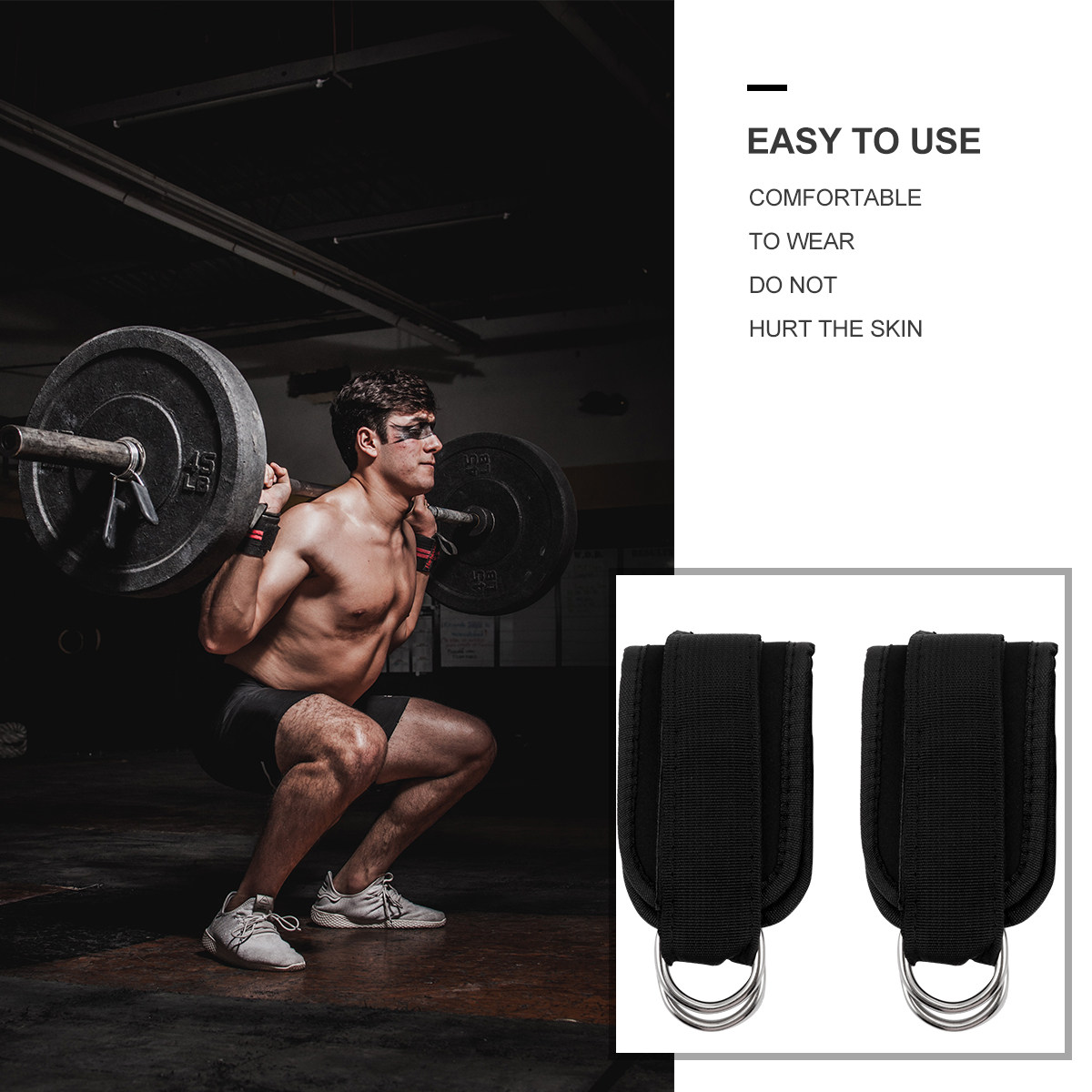 1Pair Versatile Ankle Strap fo - огляд і ціна Leather Workout Belt