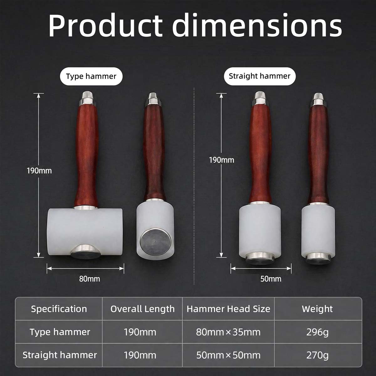 Nylon Leather Carving Hammer D - огляд і ціна Leatherwork Embossing