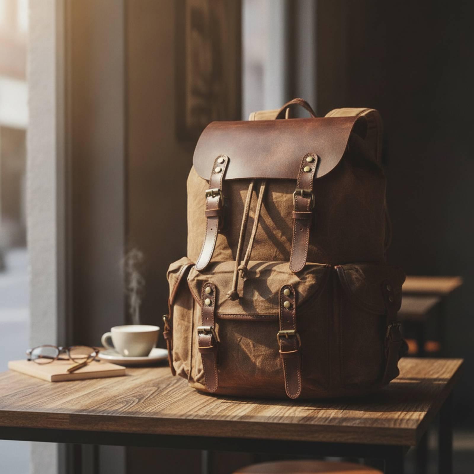 Canvas Travel Pack Durable Wax - огляд і ціна Leather Work Rucksack
