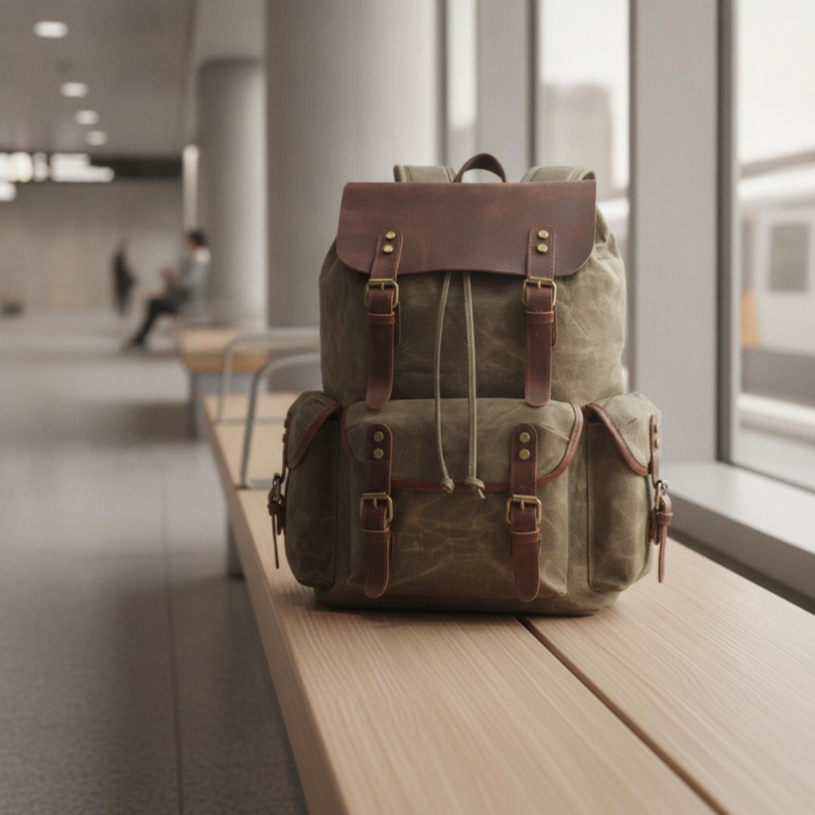 Canvas Travel Pack Durable Wax - огляд і ціна Leather Work Rucksack