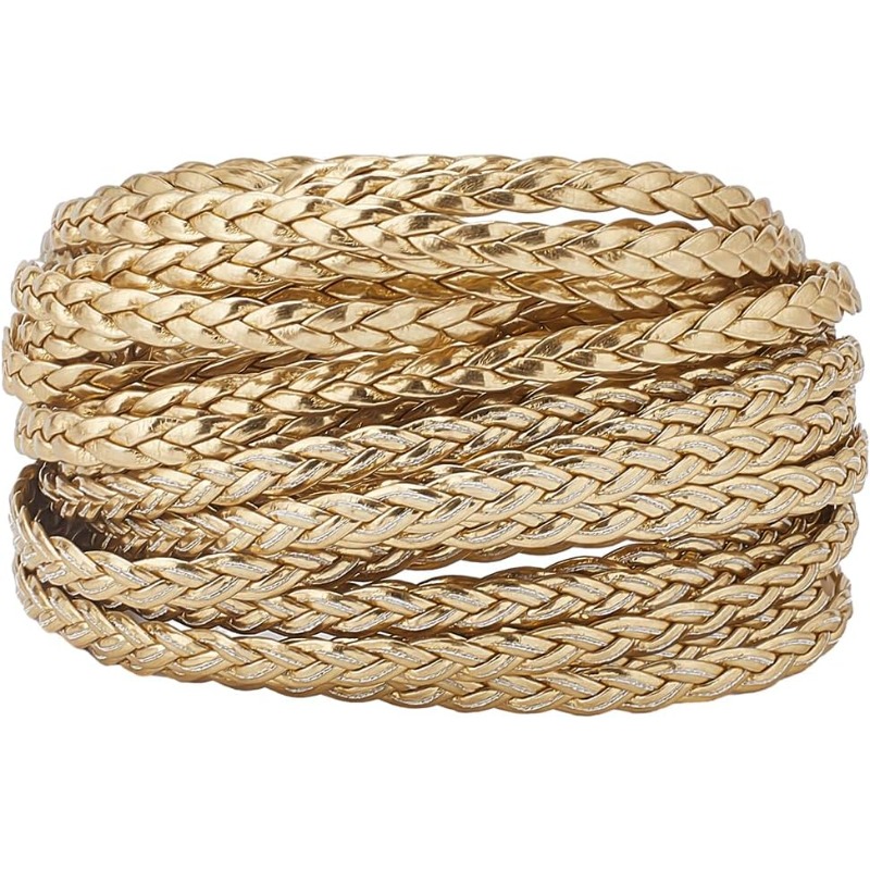 5m Braided Leather Cord Gold P - огляд і ціна Leatherwork Thread
