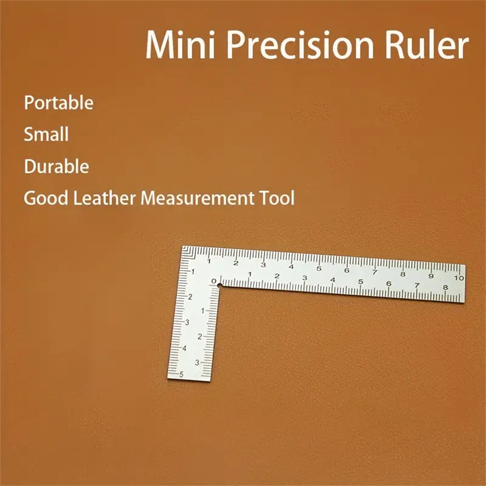 Mini Stainless Steel L-Shaped  - огляд і ціна Leatherwork Ruler