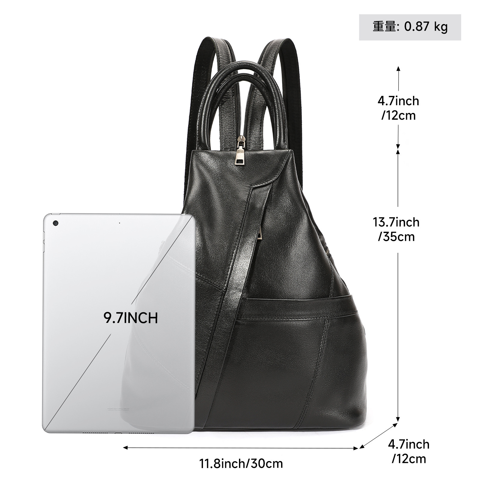 Full Grain Leather Backpack fo - огляд і ціна Leather Work Rucksack