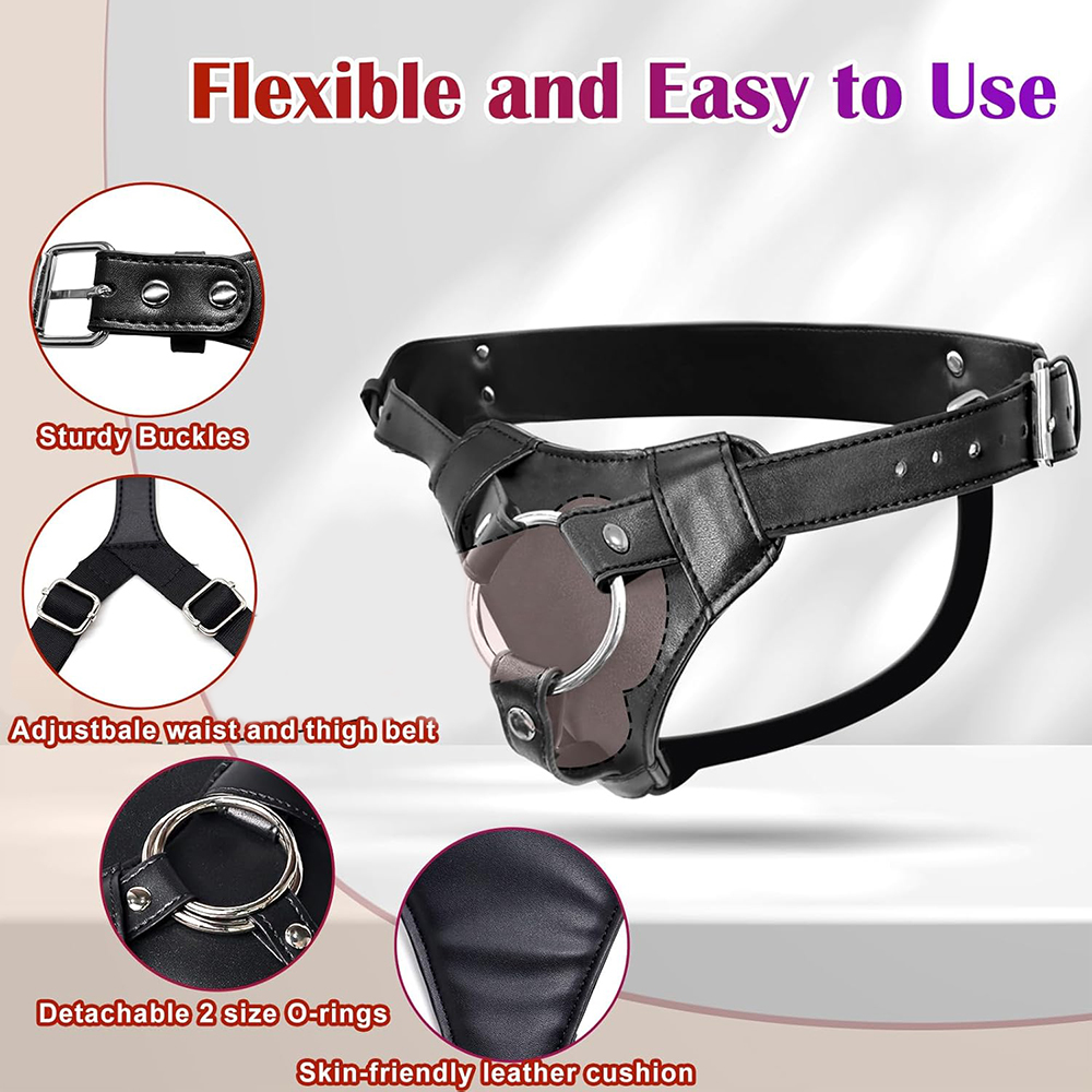 Strap On Dildo Harness Adult S - огляд і ціна Leatherwork Fasteners