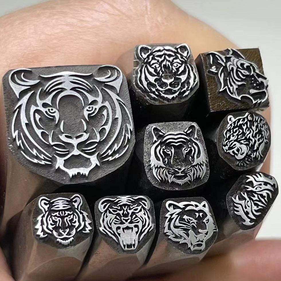 Tiger Head Design Metal Punch  - огляд і ціна Leatherwork Embossing