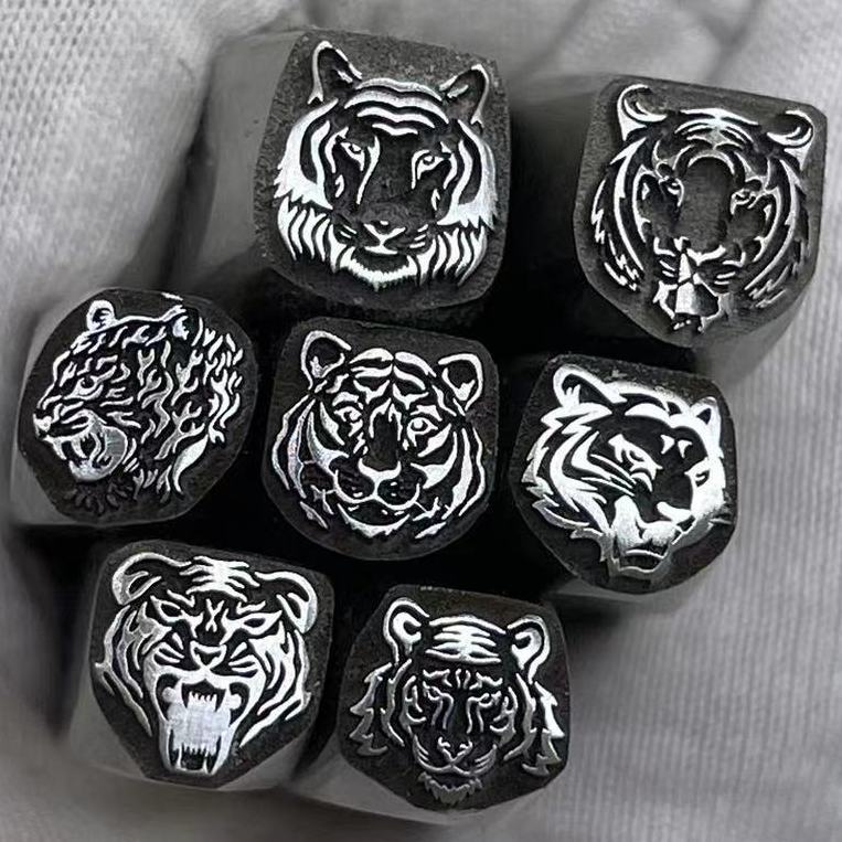 Tiger Head Design Metal Punch  - огляд і ціна Leatherwork Embossing