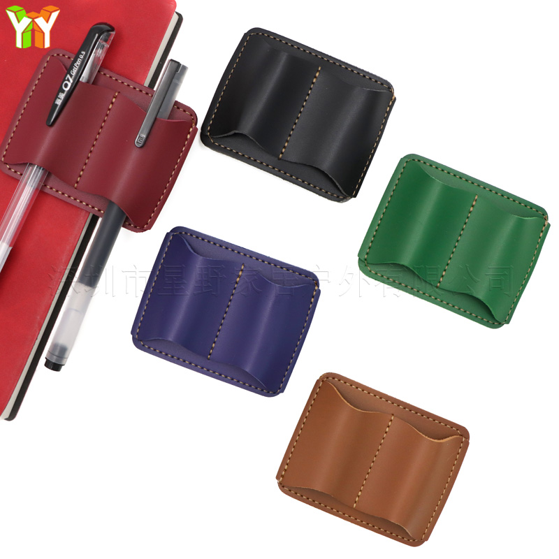 Portable PU Leather Pen Holder - огляд і ціна Leather Work Notebook