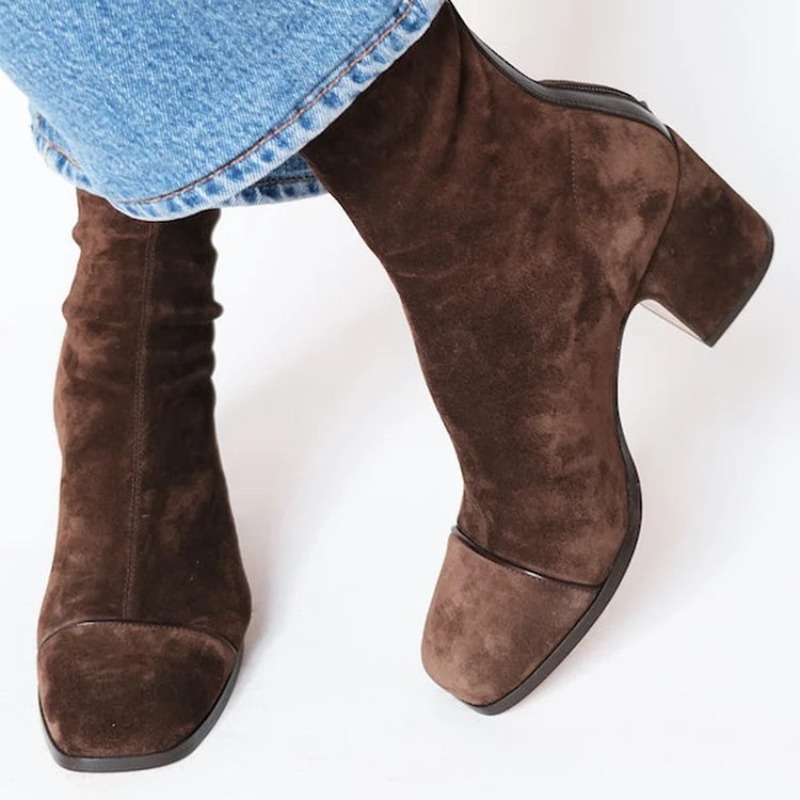 Suede Leather Women's Boots Po - огляд і ціна Leather Work Western
