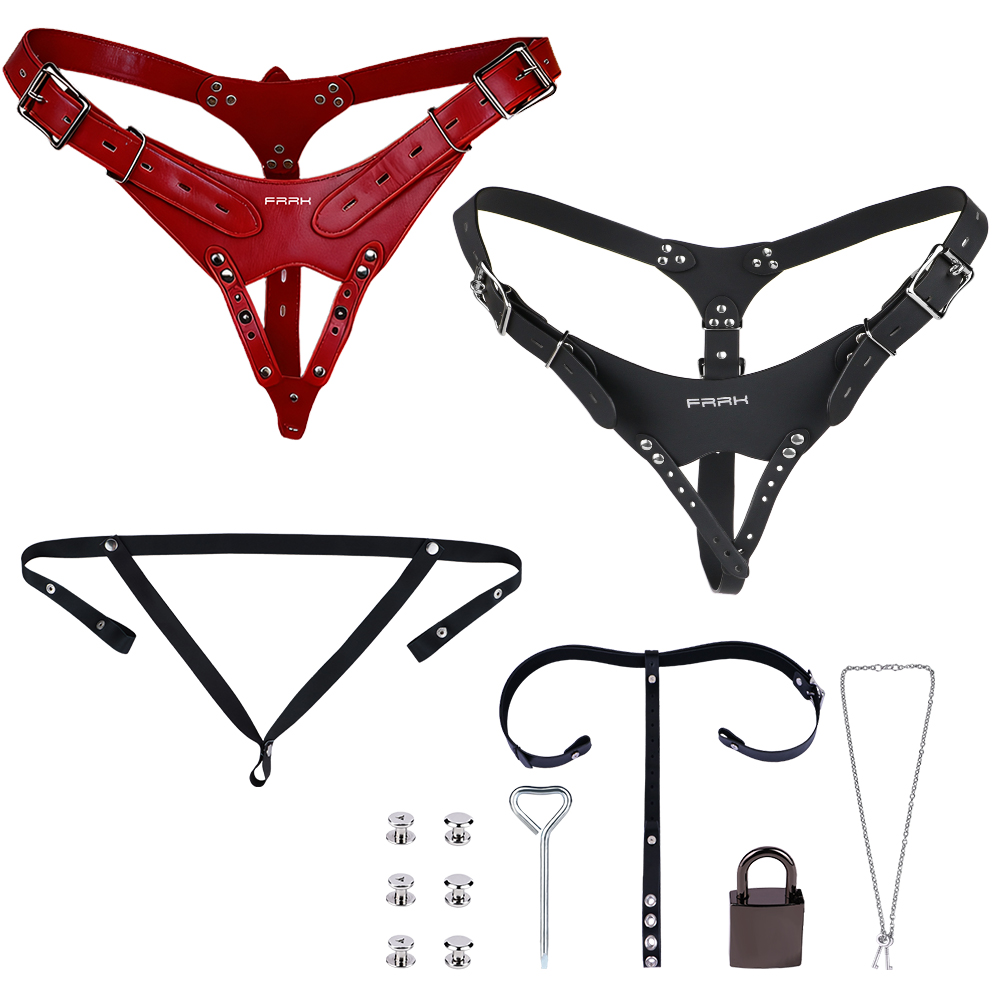 NSFU Black/Red Male Chastity B - огляд і ціна Leatherwork Fasteners
