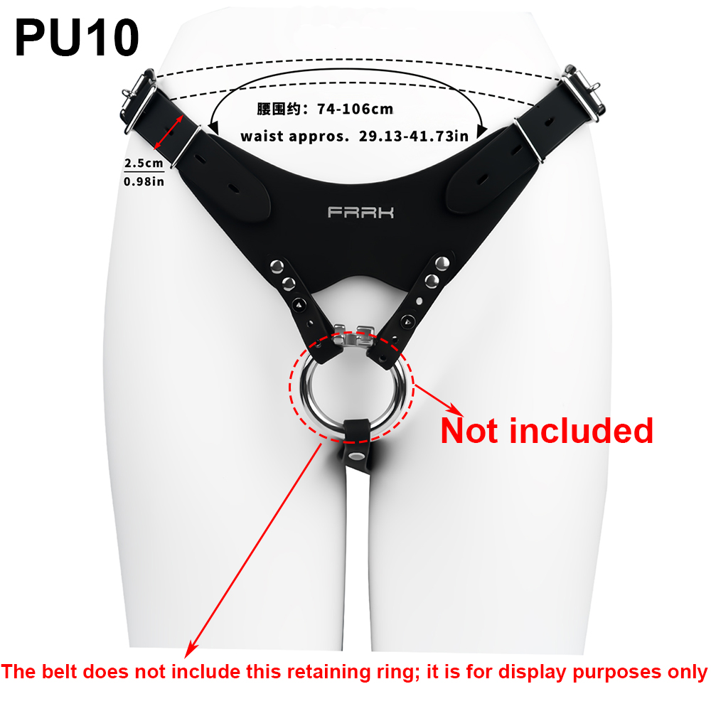 NSFU Black/Red Male Chastity B - огляд і ціна Leatherwork Fasteners