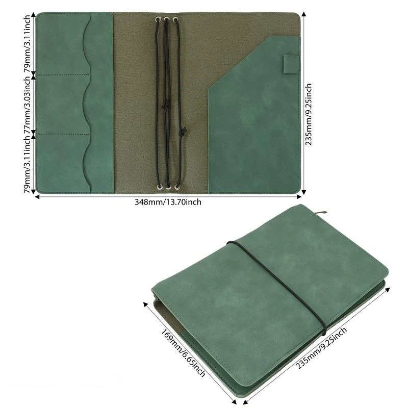 @*Refillable Crazy Horse Leath - огляд і ціна Leather Work Notebook