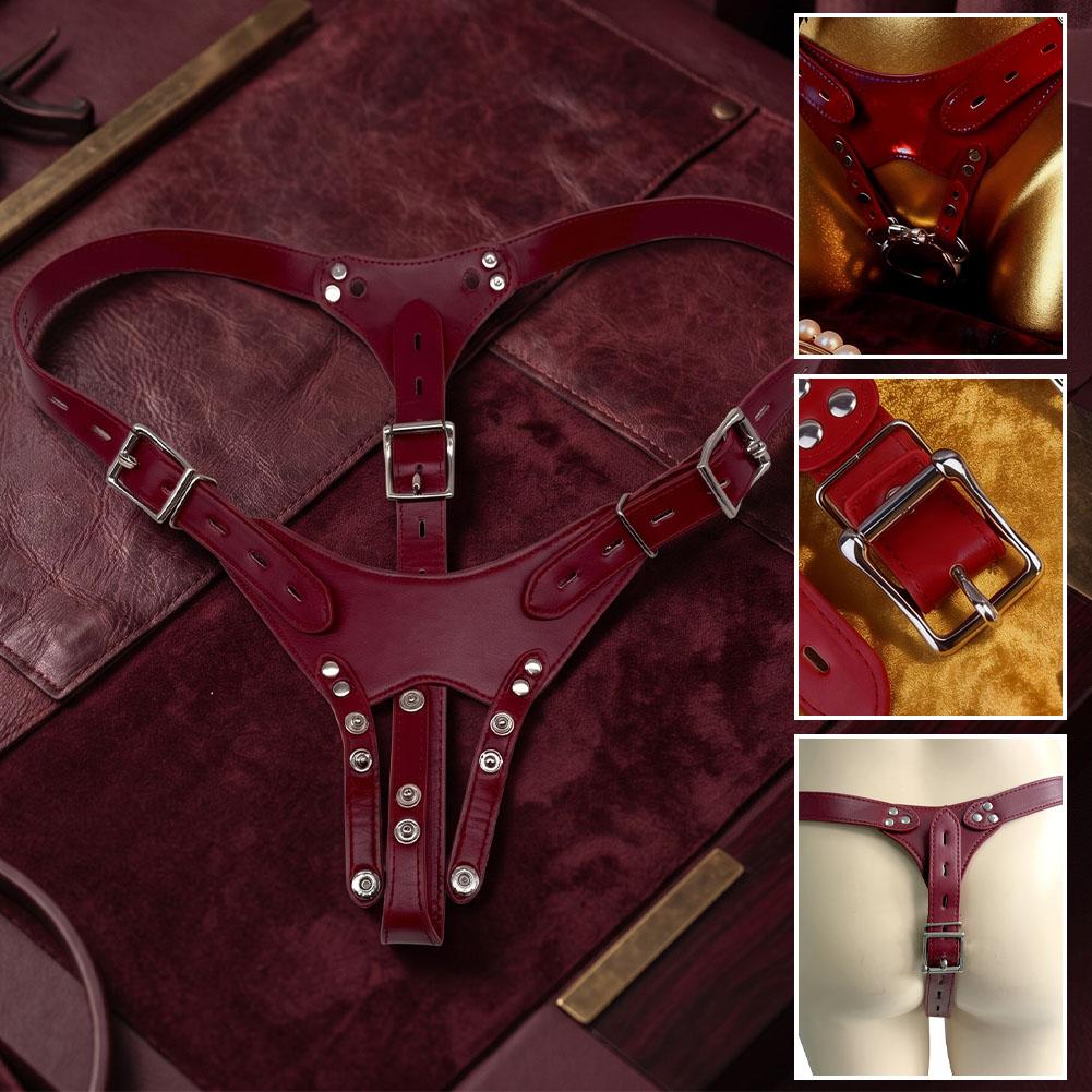 PU Leather Chastity Belt Sex T - огляд і ціна Leatherwork Fasteners