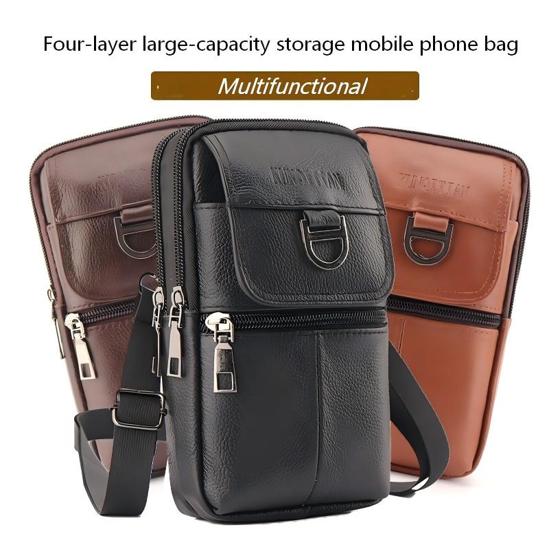 Men's Leather Waist Bag - Larg - огляд і ціна Leatherwork Fasteners