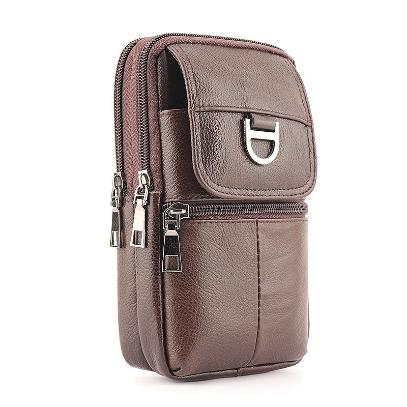 Men's Leather Waist Bag - Larg - огляд і ціна Leatherwork Fasteners